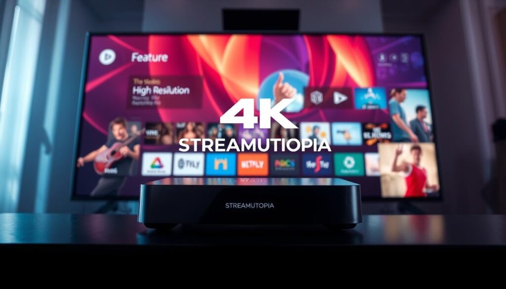 IPTV box features, user interface, and 4K streaming